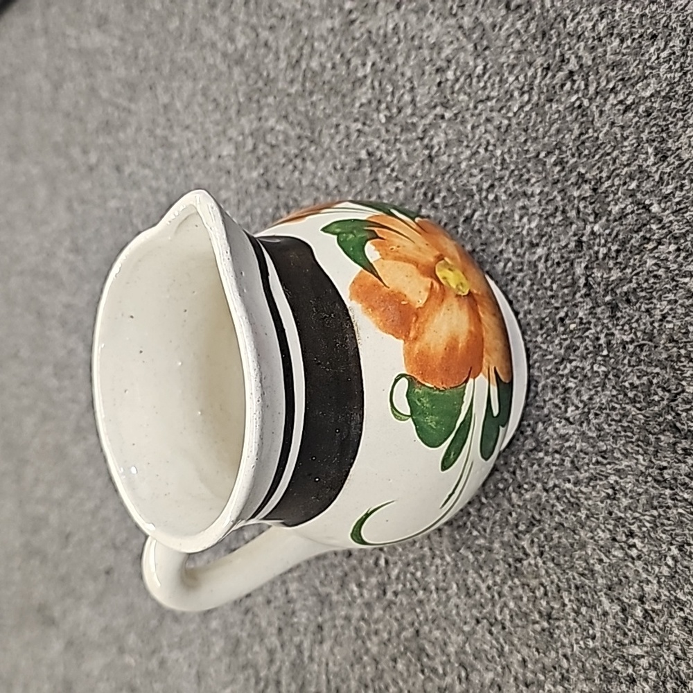 Vintage Blue Ridge Floral Pitcher